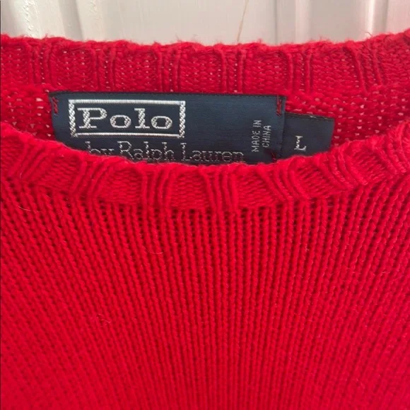 Polo by Ralph Lauren Men's large Red Sweater - Picture 3 of 4